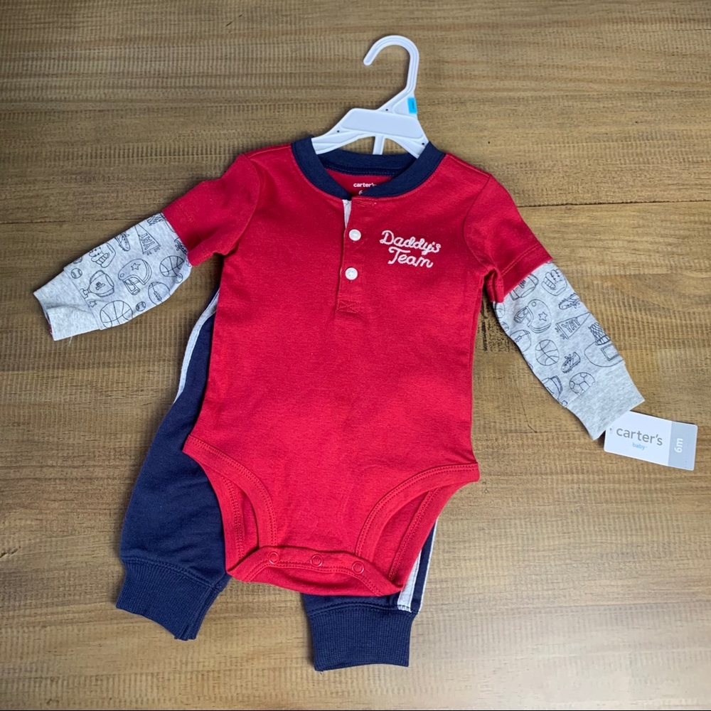 NWT Carter’s “daddy’s team” set